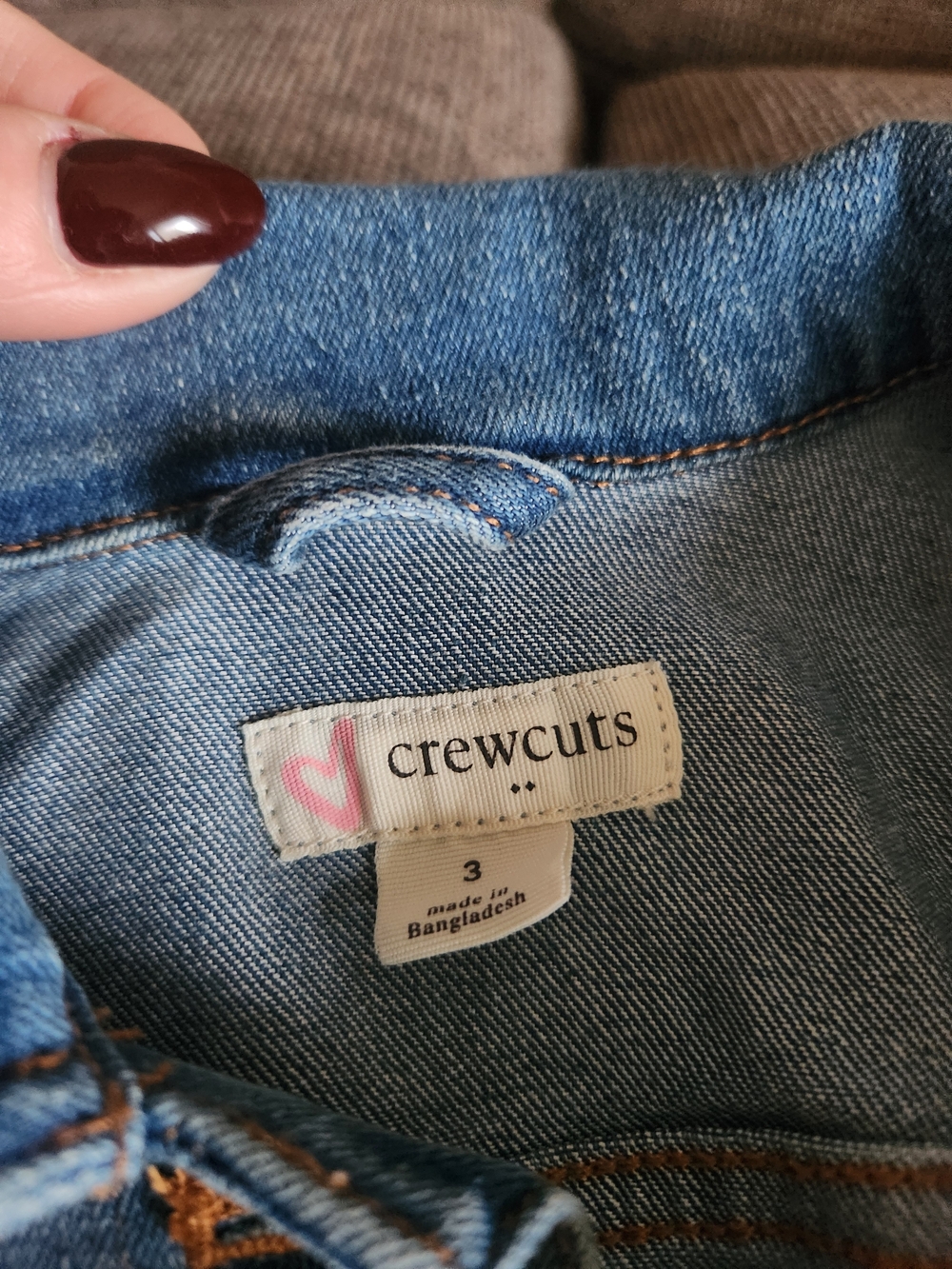 Crewcuts Light Wash Blue Denim Jeans with Heart Logo